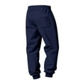 thumbnail image 5 of Chiccall Mens Fleece Sweatpants Cargo Pants Solid Athletic Workout Running Joggers with Pockets, 5 of 7