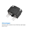 thumbnail image 4 of Circuit Overload Protector 12A AC125/250V DC32V Automatic Reset Thermal Circuit Breaker 2pcs, 4 of 5