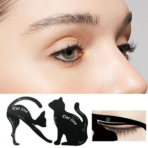 Momihoom Eyeliner Stencils for Cat Eye Winged and Smokey Eyeshadow Applicators Shaper Tool Guide