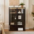 thumbnail image 5 of Euroco Freestanding Lighted Display Cabinet with Glass Door Curio Cabinet with 4-Tier Adjustable, 51.2'', 5 of 9