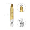 thumbnail image 2 of Unique Bargains #0 1/4' Hex Shank Titanium Coated High Speed Steel Damaged Screw Extractor, 2 of 5