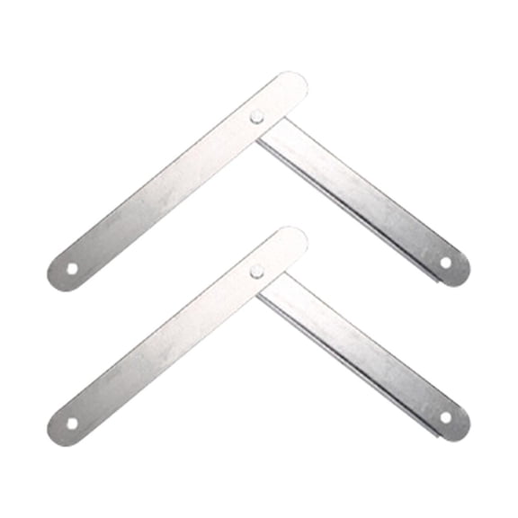 fastboy 2 Pcs Échelles Universelles en Alliage – Installation Facile Durabilité Assurée Charnière d'Ajustement Blanc 34cm 2 Pcs 1Ensemble
