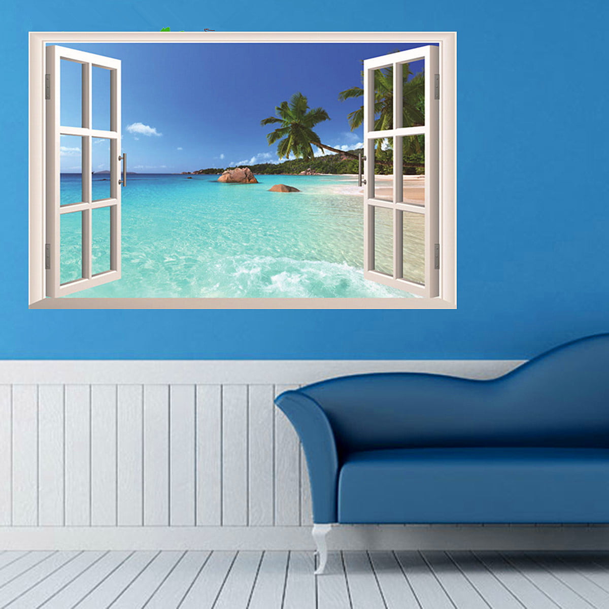 3D Ocean Removable Vinyl Decal Wall Sticker Art Mural Room/Window Home-Decor