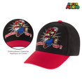 thumbnail image 3 of Gorra de béisbol Nintendo Super Mario para niños de 4 a 7 años, color negro y rojo, 3 of 6