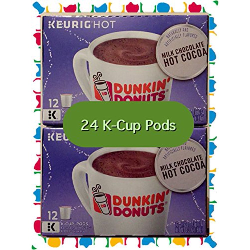 Dunkin Donuts Milk Chocolate Hot Cocoa Kcups Cocoa for Keurig Kcup