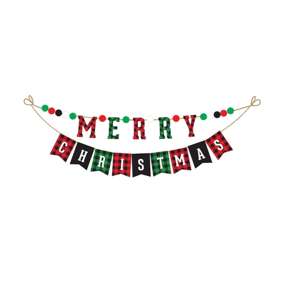 Briarwood Lane Christmas Burlap String Banner