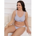thumbnail image 3 of LWP Womens Seamless No Underwire Wavy Bras Full Coverage Everyday Comfort Smoothing for Women, 3 of 7