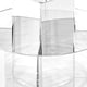 thumbnail image 3 of Caja de almacenamiento de cosméticos transparente giratoria de 360 degree, soporte para maquillaje, accesorio Cuadrado de una sola capa, 3 of 3