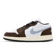thumbnail image 2 of Ni - ke Ni - ke Air Jordan 1 Low SE GS AJ1 Mocha Blue Grey Kids Youth Casual FQ8156-142, 2 of 5