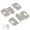 N, variant on 1 Pairs Interlocking Flush Mount Bracket Picture Hanging Hooks Stainless Steel Photo Frame Hook Picture Hanger Hanging Buckle Furniture Connector Headboard Wall Mounting Hardware L Size