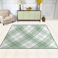 thumbnail image 3 of SKYSONIC Lightweight Carpet Mats Area Soft Rugs Floor Mat Rug Home Decoration for Kids Room Living Room 63 x 48 inches Mint Tartan, 3 of 6