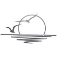 thumbnail image 4 of Sunrise Metal Wall Art, Sun and Seagulls Wall Decor, Metal Wall Decor, Abstract Sunset Home Decor, M, 4 of 5