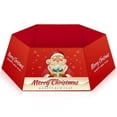 thumbnail image 1 of Yuarrent Feliz árbol de Navidad Collar copos de nieve Base de Navidad anillo vacaciones interior decoración festiva ornamento artesanía Kits de decoración para fiestas uno, 1 of 6