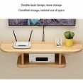 thumbnail image 3 of Floating Wall Shelf With Heat Dissipation, Space Saving For Modem Equipment, Wooden Small Wall Shelf Easy to Assemble, Versatile Functionality Wall Mounted Router For Living Rooms, Offices, 3 of 5