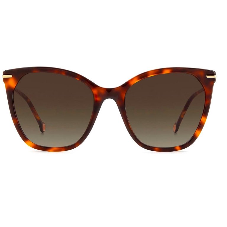 Carolina Herrera Brown Gradient Butterfly Ladies Sunglasses  display picture 3