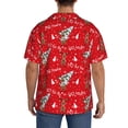 thumbnail image 3 of Fuzoiu Christmas Deer 1 Print Men's Casual Short,Men's Short Sleeve Shirt,Mens Casual Button Down Shirts,Cuban Collar Summer Shirt for Beach, Vacation, and Outdoor Activities-3X-Large, 3 of 5