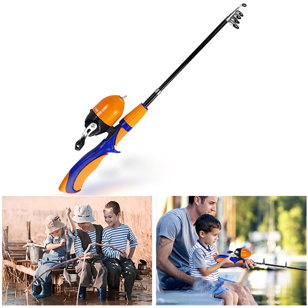 Telescopic Fishing Rod and Reel Combo, Beinou Fiberglass Collapsible
