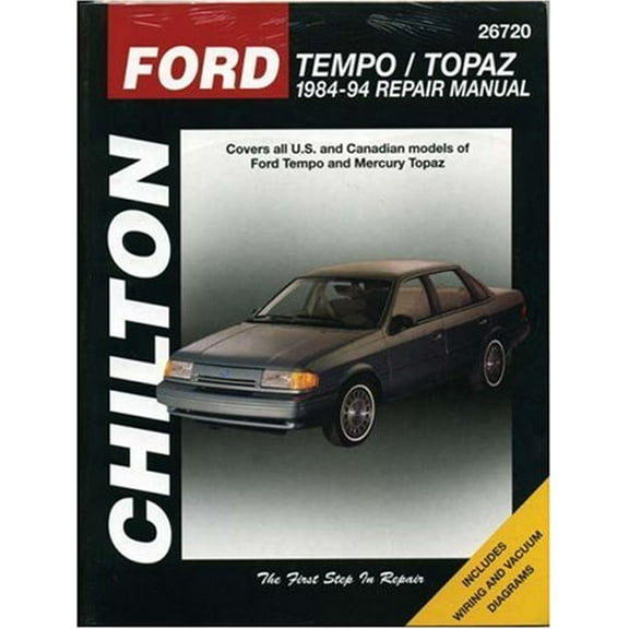 Pre-Owned Ford Tempo and Topaz, 1984-94 Chilton Total Car Care Series Manuals Paperback Chilton