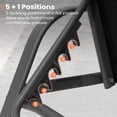 thumbnail image 7 of Pellebant 2‑Pack Outdoor Chaise Lounge Chairs – 5‑Position Aluminum Adjustable Patio Chaise Lounge with Rust Resistant Frame, Black, 7 of 7