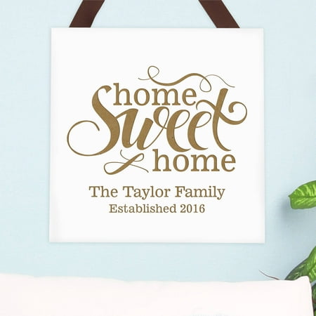 Download Personalized Home Sweet Home Wood Plaque - Walmart.com