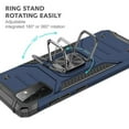 thumbnail image 7 of Case for Samsung Galaxy A52 5G Armor Hybrid with Ring Holder Kickstand Shockproof Heavy-Duty Durable Rugged Dual Layer Phone Cover for Galaxy A52 by Xpm - Blue, 7 of 7