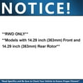 thumbnail image 3 of Detroit Axle - RWD Brake Kit for 2013-2022 Ford F-250 F-350 Super Duty Drilled and Slotted Disc Brake Rotors Ceramic Brakes Pads Replacement : 14.29" inch Front and Rear Rotor, 3 of 8