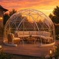 thumbnail image 5 of LAZZO 15x9 Ft Bubble Tent, Outdoor 360°View Garden Dome Tent with Ventilation Windows for Backyard, Patio and Greenhouse Use, 5 of 9