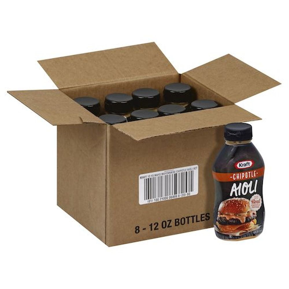 Kraft Chipotle Aioli Mayonnaise, 12 Fluid Ounce -- 8 per Case.