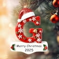 thumbnail image 1 of CaiYueKe 26-Piece Alphabet Christmas Ornaments Set Acrylic Letter Decorations with Snowflake Bell Pattern for DIY Holiday Tree Wreath Mantel Festive Hanging Decor Xmas Gifts for Family Friends, 1 of 9