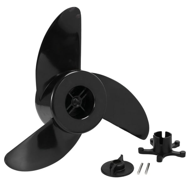 Boat 3Blade Propellers Electric Outboard Trolling Motor Prop and Mount Nut Dinghy Outboard