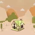 thumbnail image 1 of 3D Wooden Puzzle Educational DIY Building Model Toy for Children and Students Learning Activity, 1 of 3