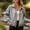 Gray, variant on Women's Outdoor Waterproof Windbreaker Jacket for Hiking Camping Fitness Yoga Sports Shower Proof Spring Fall Wine XL