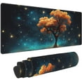 thumbnail image 2 of Tree Sky Mouse Pad Large Extended Desk Mousepad Mat XL Non-Slip 31.5 X 11.8 in Long Keyboard Pads Base Stitched Edge for Home Gaming Office Work, 2 of 6