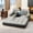 Gray&Queen, variant on Uforic Queen Size Air Mattress with Pump and Headboard, 18in Luxury Flocked Top Blow up Mattress, Durable Inflatable Mattress for Home & Guest, Brown AirBed