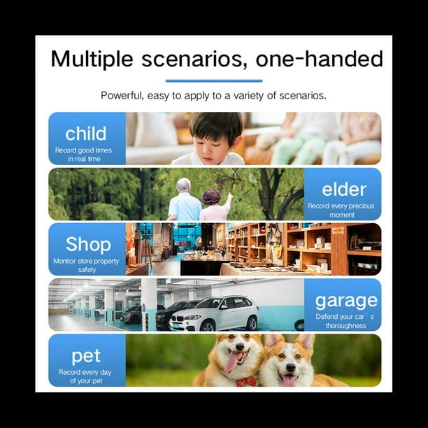 4K Full HD 1080P Mini Ip Cam XD WiFi CáMara de VisióN IR-CUT DeteccióN de Movimiento VideocáMara de Seguridad Grabadora de Video HD