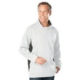 thumbnail image 1 of BlueGeneration Mens Wicking 1/2 Zip Blocked - White Medium Trim Graphite, 1 of 1