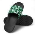 thumbnail image 4 of GZHJMY Stylish Slides for Women Men, Tropical Style Palm Leaves Soft Flexible Slip-on Sandals Slippers, 4 of 7