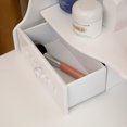 thumbnail image 6 of Hassch Makeup Vanity Table with Lighted Mirror and Cushioned Stool, Modern Dressing Table with 4 Drawers, Easy Assembly, White, 6 of 7