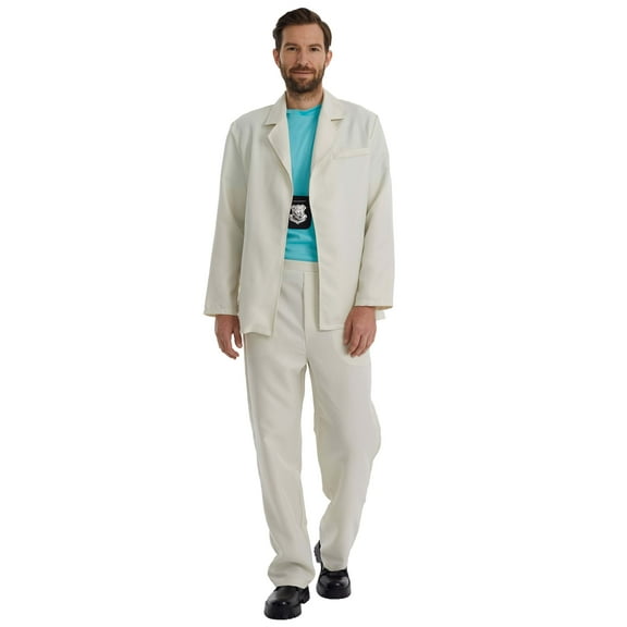 80s Miami Cop White Suit Men's Costume X-Large 46-48