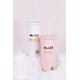thumbnail image 3 of Kate Spade New York Vaso aislado para novia con pajita reutilizable, 20 onzas, Miss to Mrs. (blanco), 3 of 5