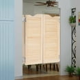thumbnail image 2 of Wall-Mounted Swinging Door Double Half Door Double-Hinged Café Door with Hinges, 2 of 17