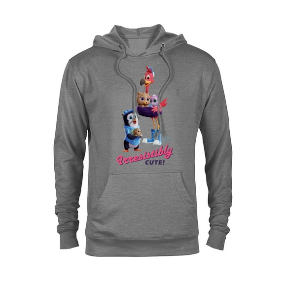 Disney Junior T.O.T.S. Irresistibly Cute  - Pullover Hoodie for Adults- Customized-Graphite Heather
