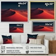 thumbnail image 4 of Designart "Twilight Glow Red Desert Landscape IV" Landscapes Framed Wall Art Decor - Global Red Desert Hallway Framed Wall Art Decor, 4 of 6