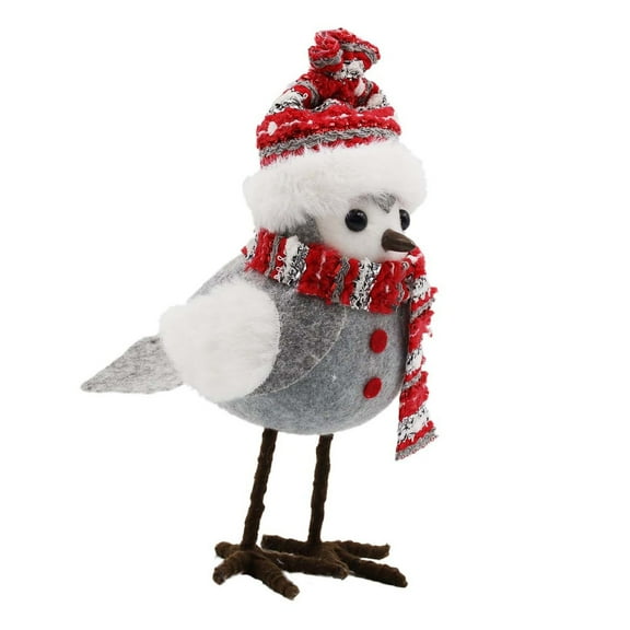 Acahhotxx Plush Birds, Christmas Plush Bird Decorations With Hat Scarf Bird Statues Bird Figurine Festival Home Decoration Festival Ambiences