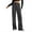 Black, variant on Women's Sports Pants - Long Elastic Comfortable Workout Trousers with Pockets - Casual Athletic Wear for Gym or Daily Use