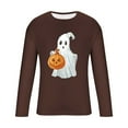 thumbnail image 5 of FDGIU Men's Halloween Graphic Tees Fashion Casual Men Print Sports Long Sleeves Round-Neck Blouses Shirts Casual Shirts, 5 of 5