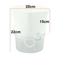 thumbnail image 3 of Transparent Self-Watering Plant Flower Plastic Pot Home Garden Decor, 3 of 8
