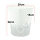 thumbnail image 4 of Transparent Self-Watering Plant Flower Plastic Pot Automatic Water-Absorbing Flowerpot Home Garden Decor Lazy Flowerpot, 4 of 11