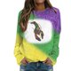 thumbnail image 1 of Gibobby Sudadera sin capucha y ocio 2024 Sudadera de de moda para mujer con cuello redondo estampado y manga larga informal sin sombrero (2)(Verde, L), 1 of 4