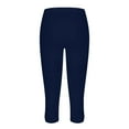 thumbnail image 5 of Blue Womens Sweatpants Women's Cropped Pants 2025 High Waisted Yoga Pants Lightweight Comfortable Solid Color Soft Casual Pajama Pants Casual Pants Women, 5 of 5
